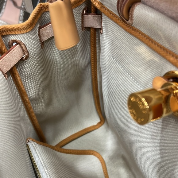 Hermes Vache Hunter Toile Herbag 31 PM Trench Gold - Picture 12 of 13